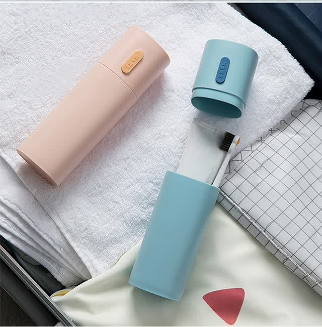 四万公里 旅行牙刷收纳盒简约北欧便携式洗漱杯套装牙筒牙膏牙缸漱口