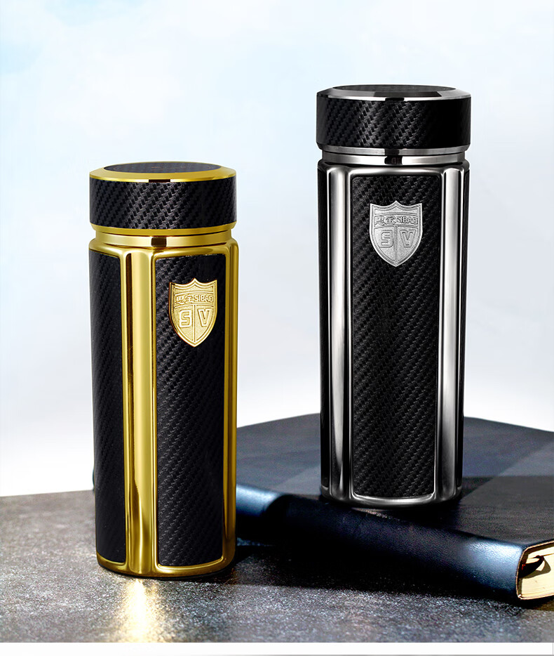 思宝保温杯男士成人泡茶水杯不锈钢304杯子女士车载便携办公室茶杯枪