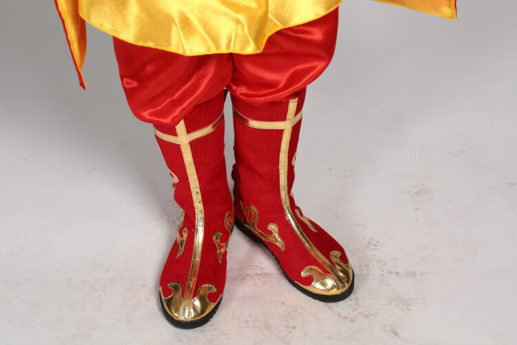 套装扮演西游记衣服演出服美猴王全套 斗肩普通款(包含脚套)送面具