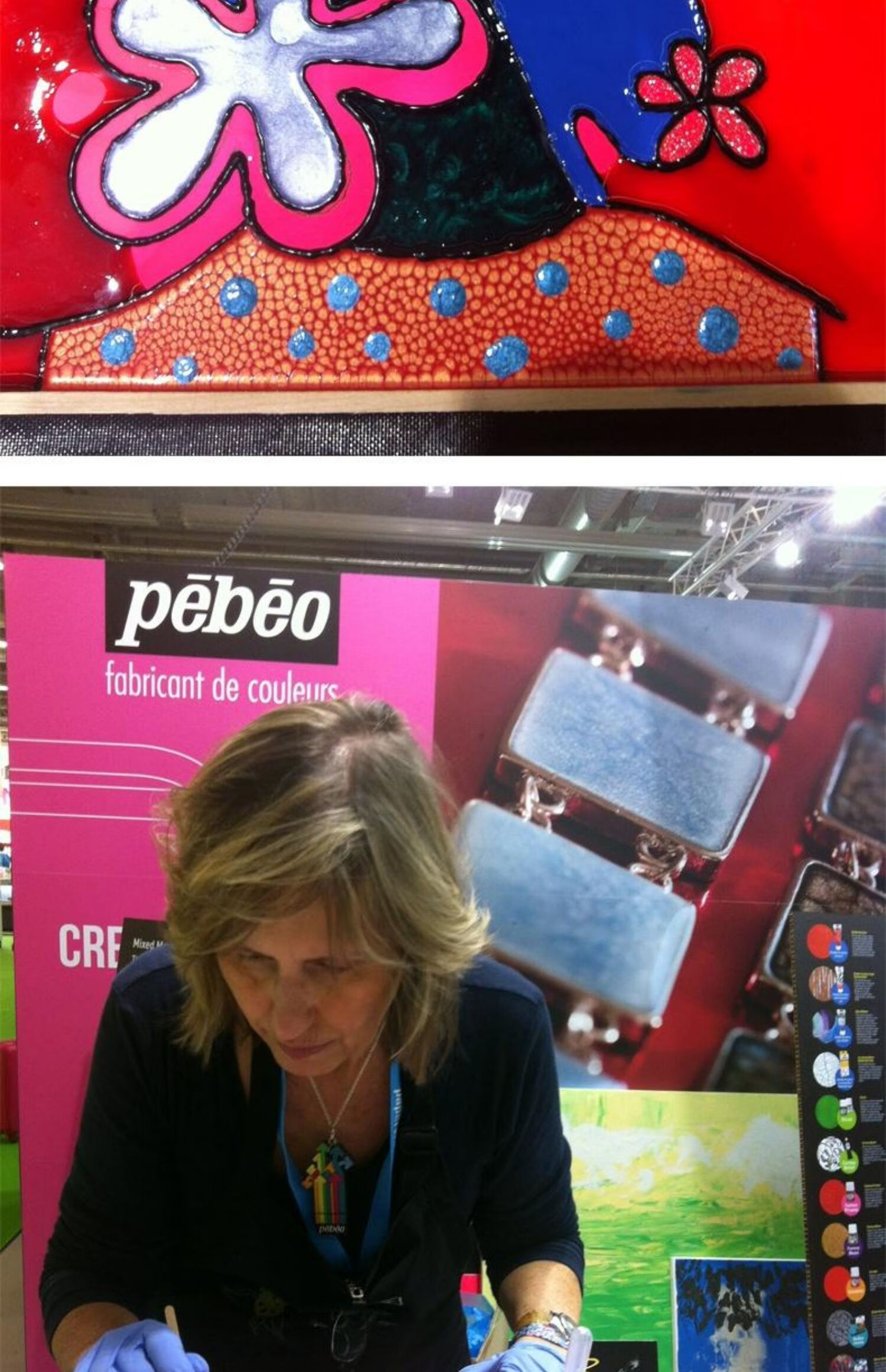 贝碧欧进口月雾结晶效果颜料diy手绘彩绘手工制作创意油画颜料紫罗兰