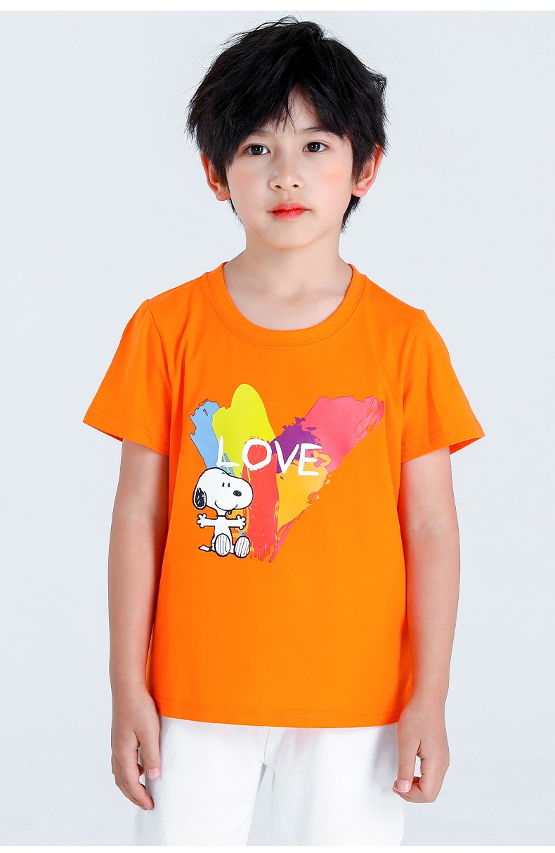 史努比儿童短袖t恤夏季男童半袖女孩上衣中性童装体恤衫s2020121雨伞