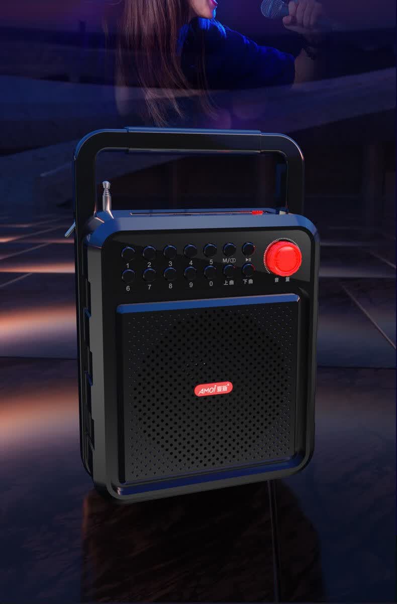 夏新(amoi) 无线蓝牙音箱超重低音炮车载插卡户外便携影响超大音量