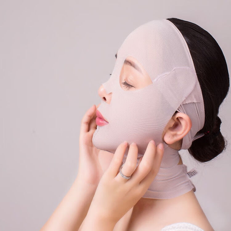 蔽月吟臻真美安提青春定格面雕脸神器小脸提拉紧致全脸塑型面罩 一个