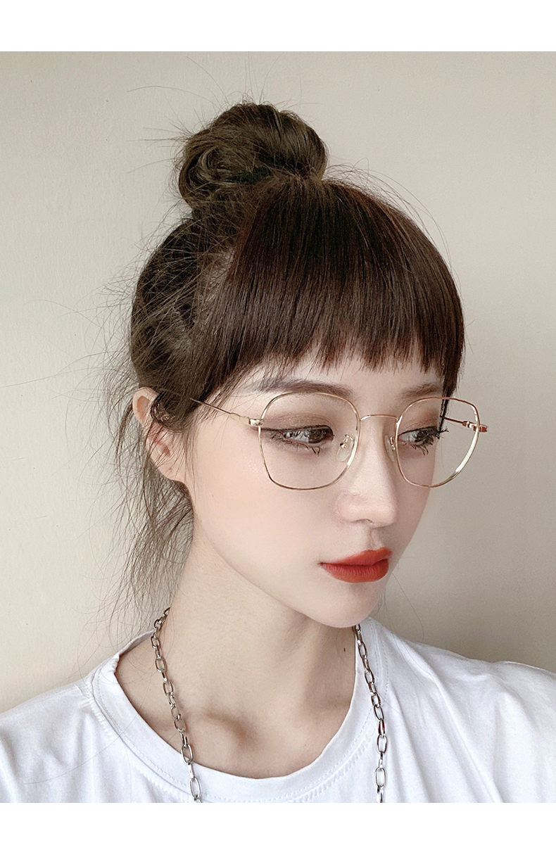 眉上刘海假发狗啃刘海假发女真发二次元眉上短刘海假发片日系自然无痕