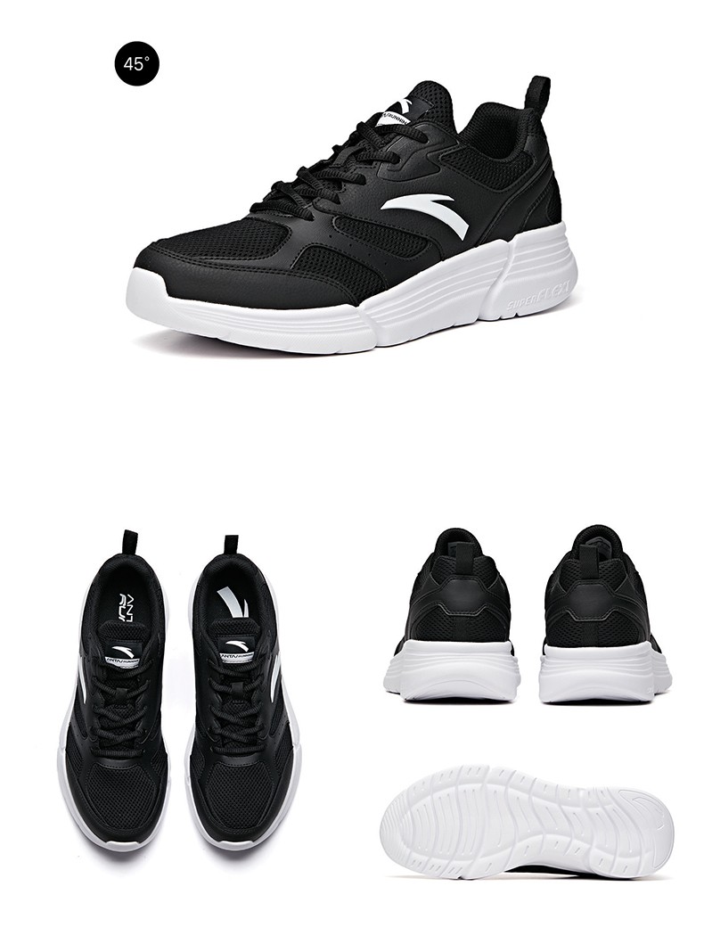 安踏男鞋2020秋季新品网面透气运动鞋男士鞋子跑步鞋休闲运动缓震透气