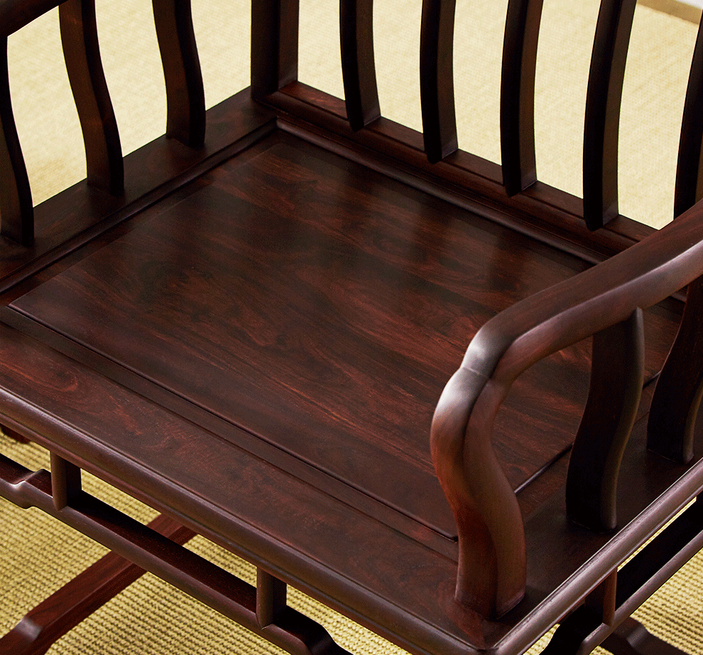 苏州店有售苏素红木家具小叶紫檀学名檀香紫檀太师椅中式实木梳背椅