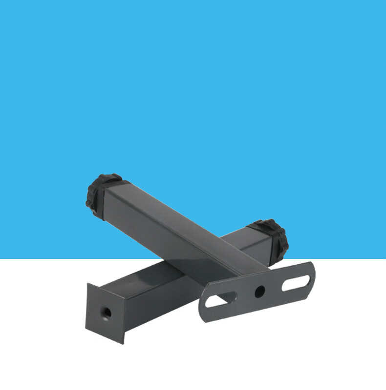 排骨架t型床腿床脚边脚榻榻米床支撑腿床架配件边脚单孔27cm灰2个