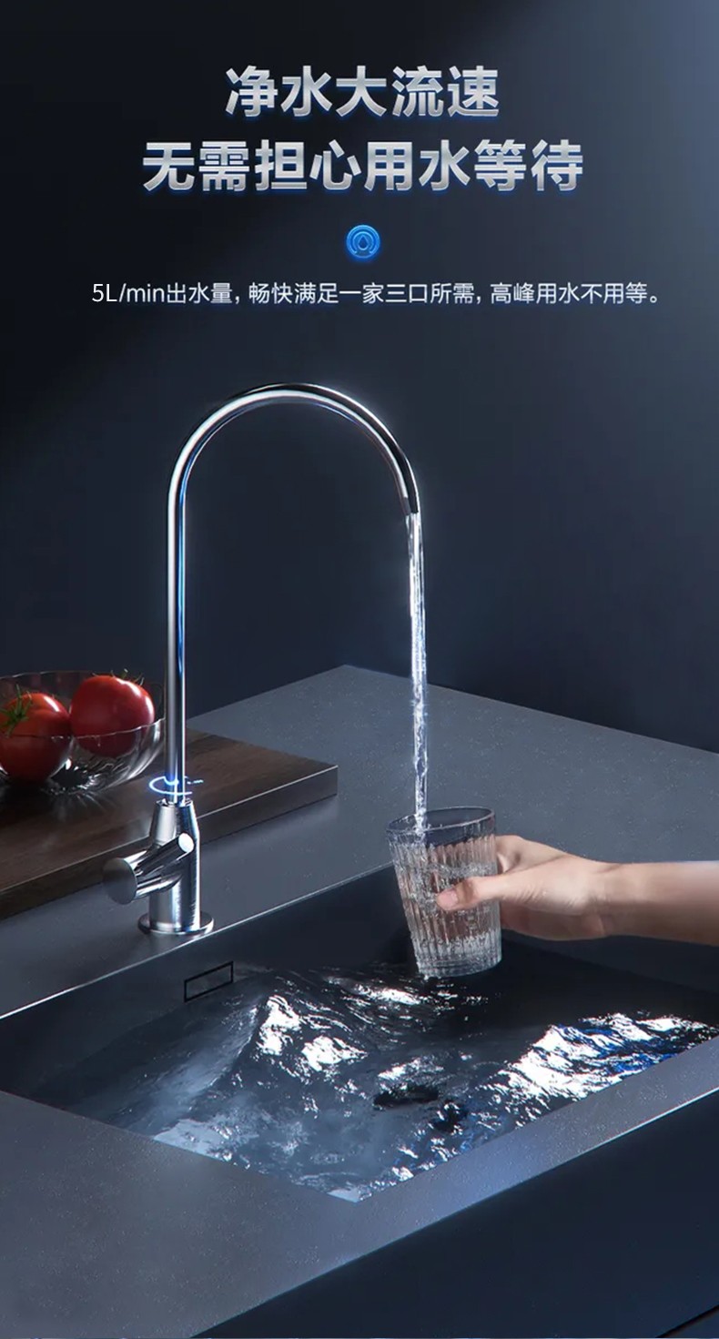 pringles净水器家用净水器锶矿大出水量微废水6012