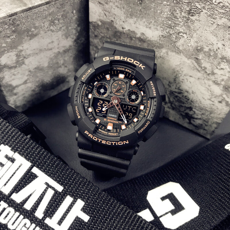 卡西欧(casio) 手表男黑金gshock黑暗之心悟空防水运动黑武士ga110gb