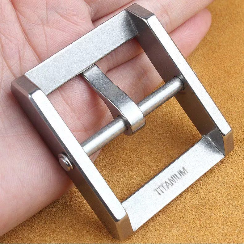 酷奇袋鼠官网特价捡纯钛扣头可拆卸防过敏男士皮带卡子针扣头层牛皮