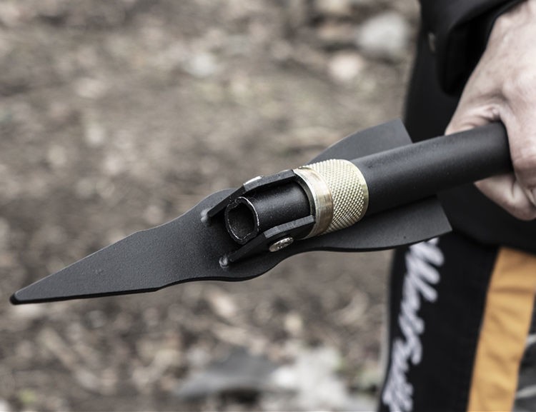 锰钢镐头多功能折叠小洋镐户外折叠十字镐刨石头挖玉赶海镐头金刚黑