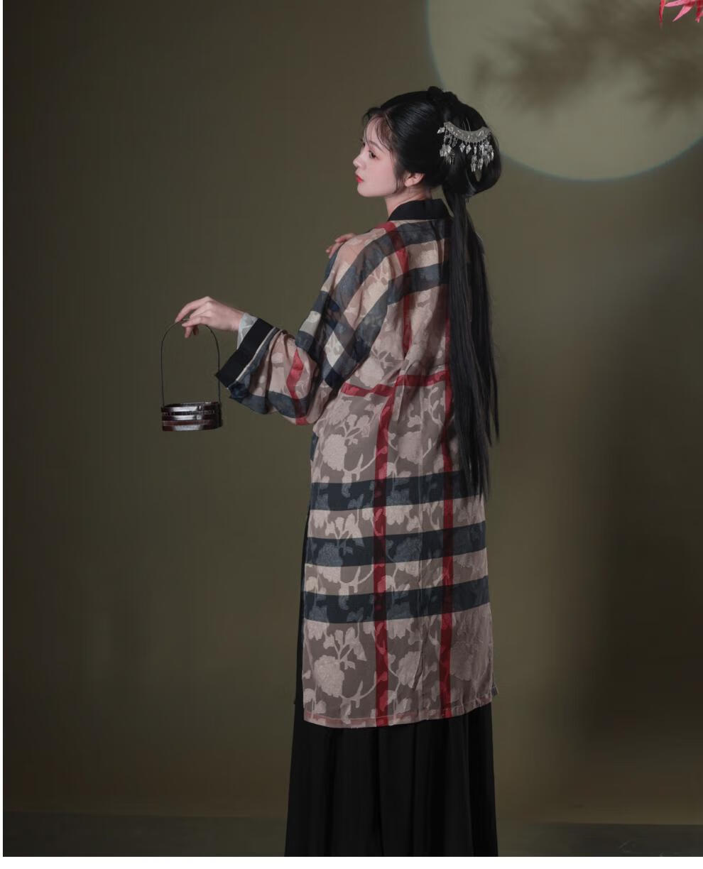 既见君子斐公子设计传统汉服宋制暗纹褙子齐腰襦裙外褙子98s