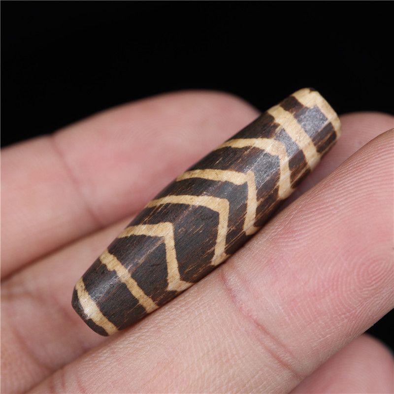 异地彩虹 藏式天然木变石二代邦迪克线珠虎纹足球珠二代木化石天珠配