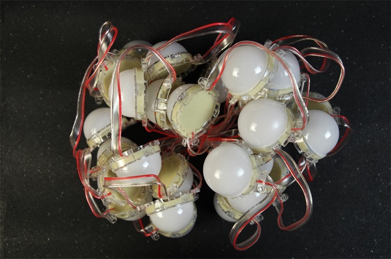 led点光源灯带户外防水球泡亮化七彩v24低压招牌跑马广告牌匾灯 3公分