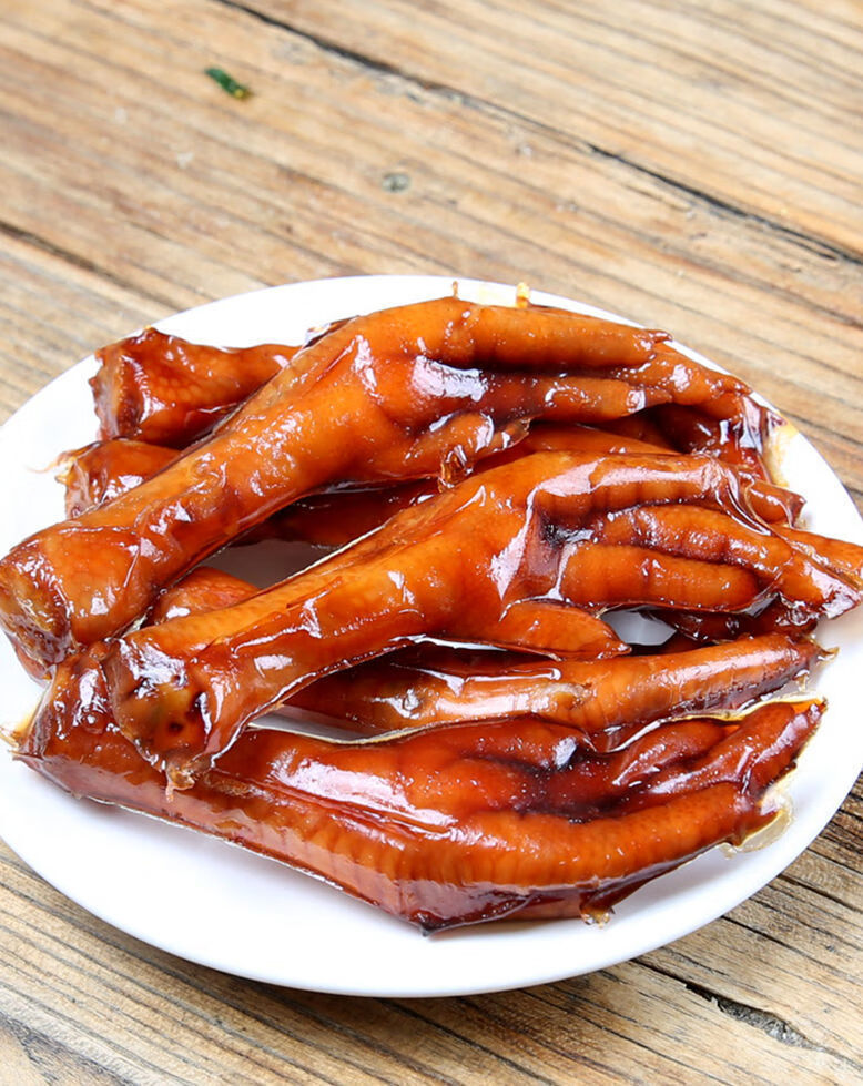 每包2支网红食香卤鸡爪香辣麻辣卤味零食小吃批发休闲食卤味鸡爪50包
