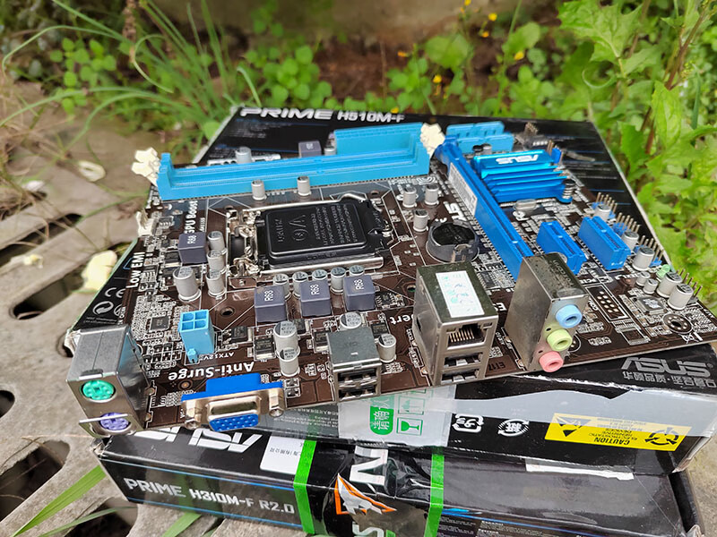 充新asus华硕h61mekp8h61集显小板1155针ddr3支持22nm蓝色