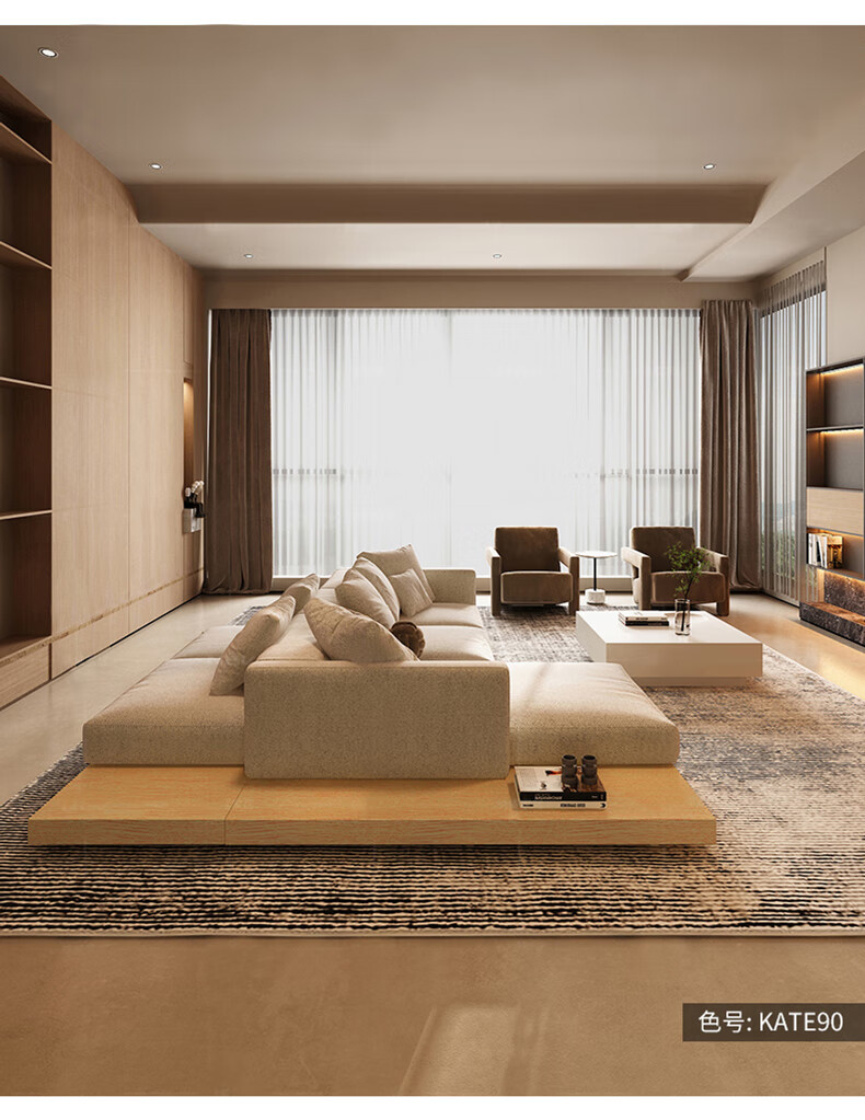 米邦嘉布艺沙发日系榻榻米家用北欧简约现代网红ins2021年新款客厅