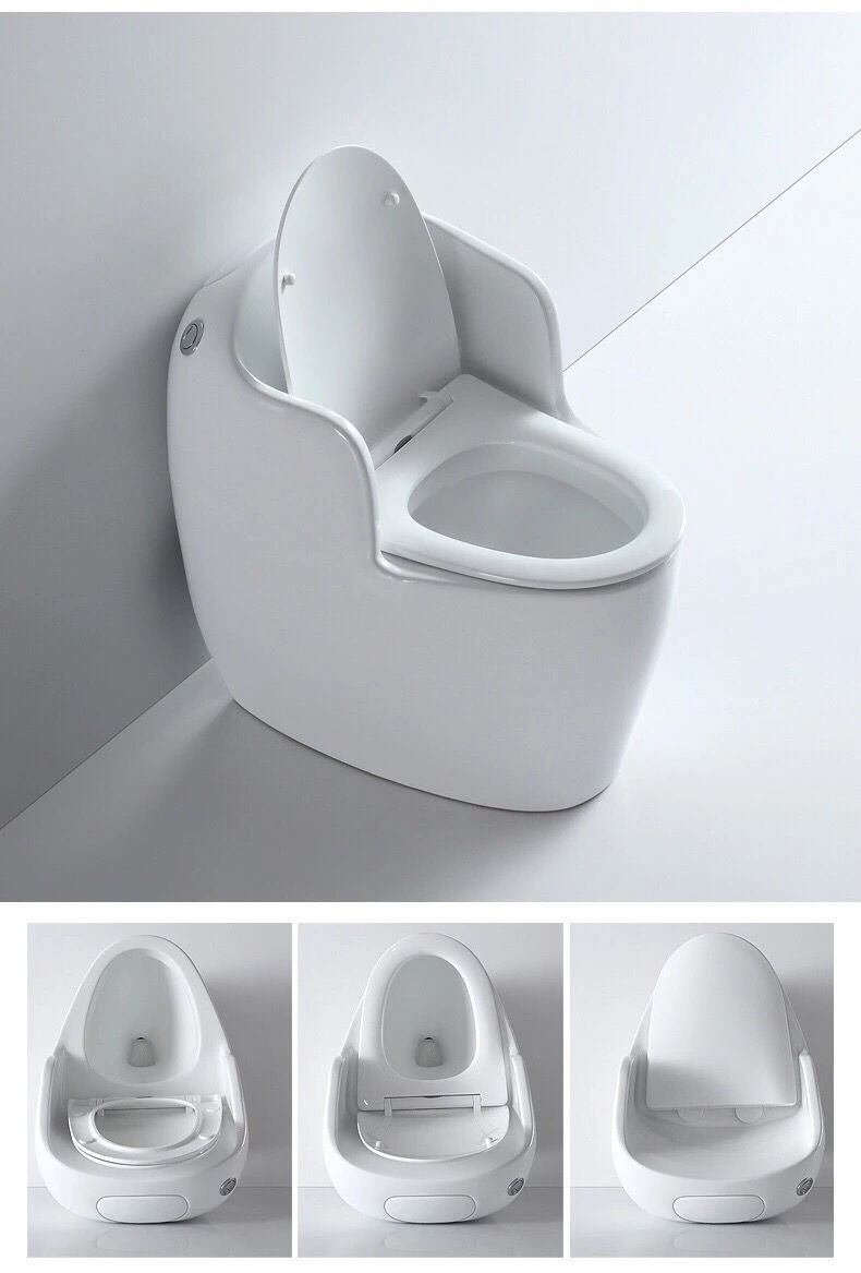 洛淼 王椅型马桶陶瓷坐便器自带扶手后背靠椅舒适号侧按个性坐便器