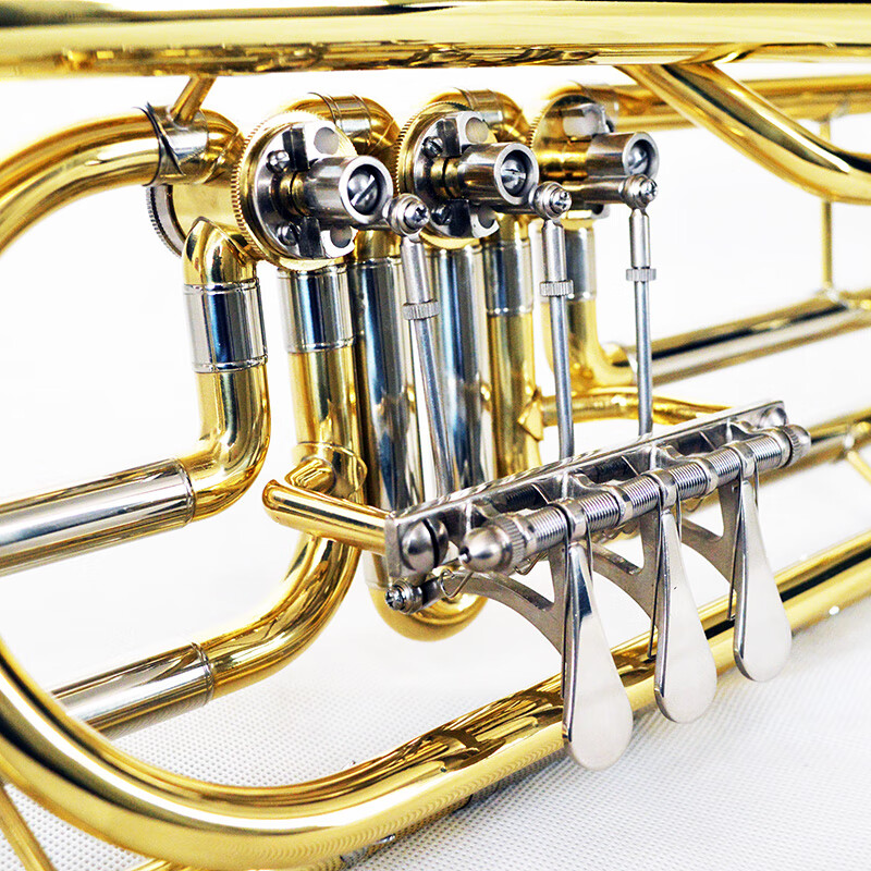 津宝乐器 低音小号 jbbt-1400 降b调 三扁键 转阀 漆金
