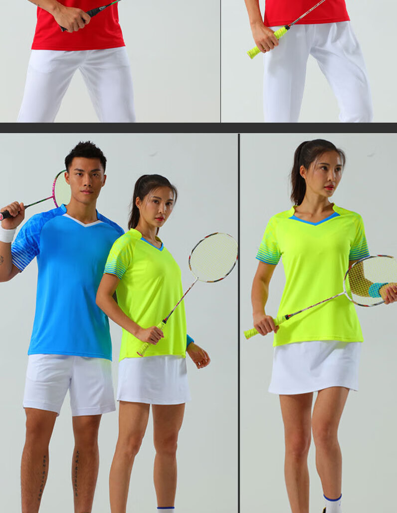 励扬(resyo)网球运动服短袖套装 男款女款羽毛球训练衣/乒乓球比赛服