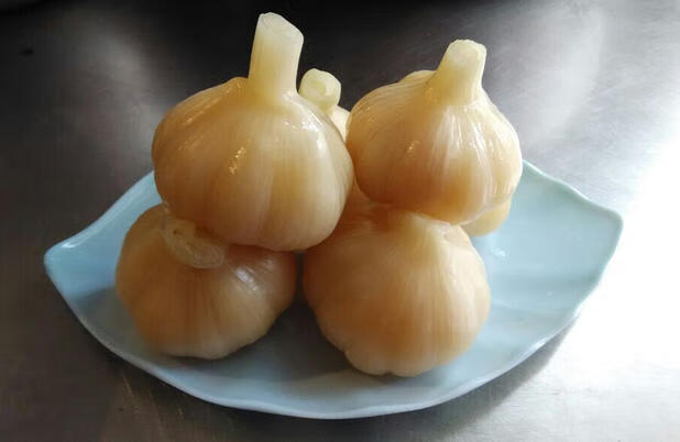 糖醋蒜白蒜头1斤装自制糖蒜腌泡咸蒜下饭菜东北地道咸菜【图片 价格