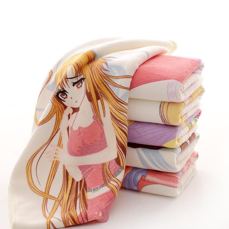 变色毛巾真人 巾遇热变色毛美热女水会h感温士毛巾绅士动漫宅男礼物二