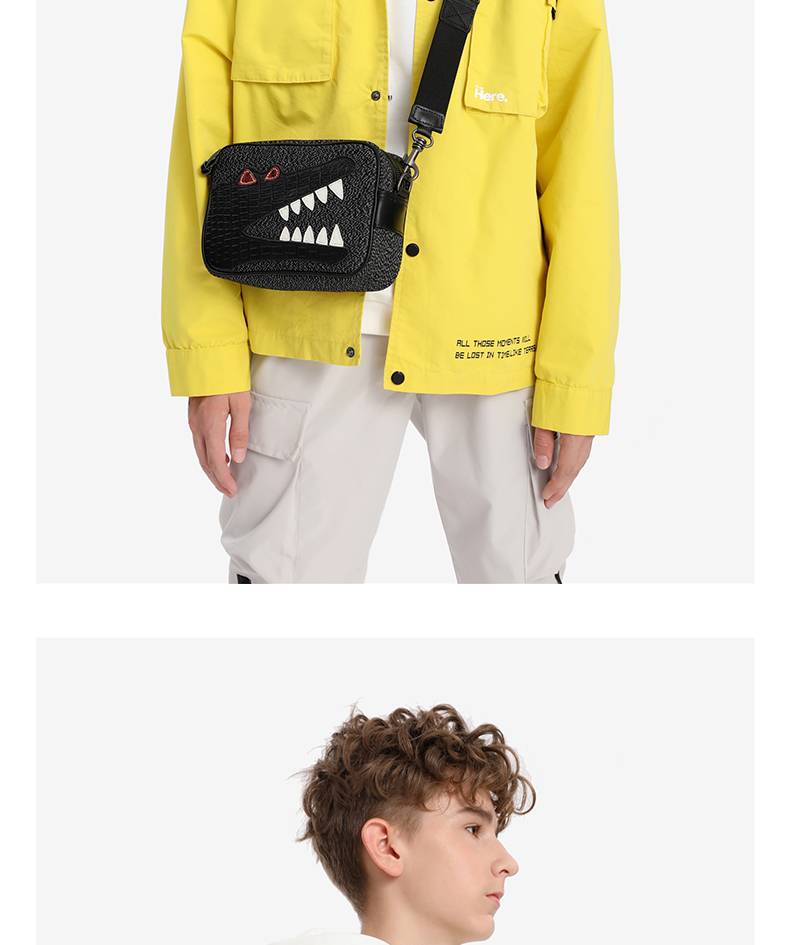 胡椒盐包 khaki scott/胡椒盐斜肩包潮流牛皮男生休闲单肩包斜挎包女