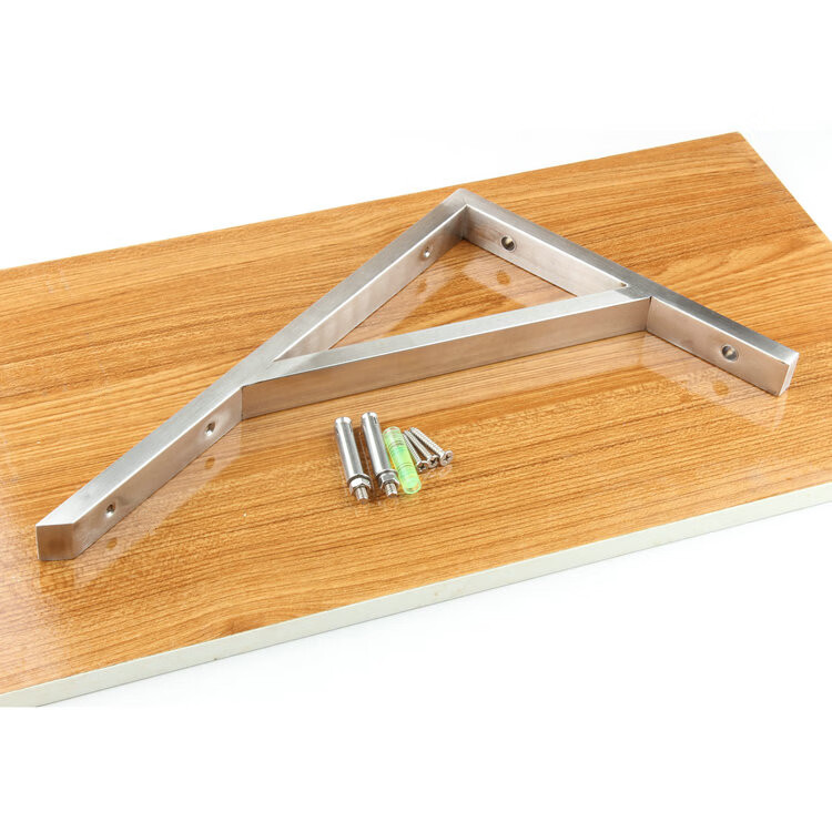 加厚不锈钢三角支架承重墙壁层板托壁挂置物托架墙面隔板支撑架 大横