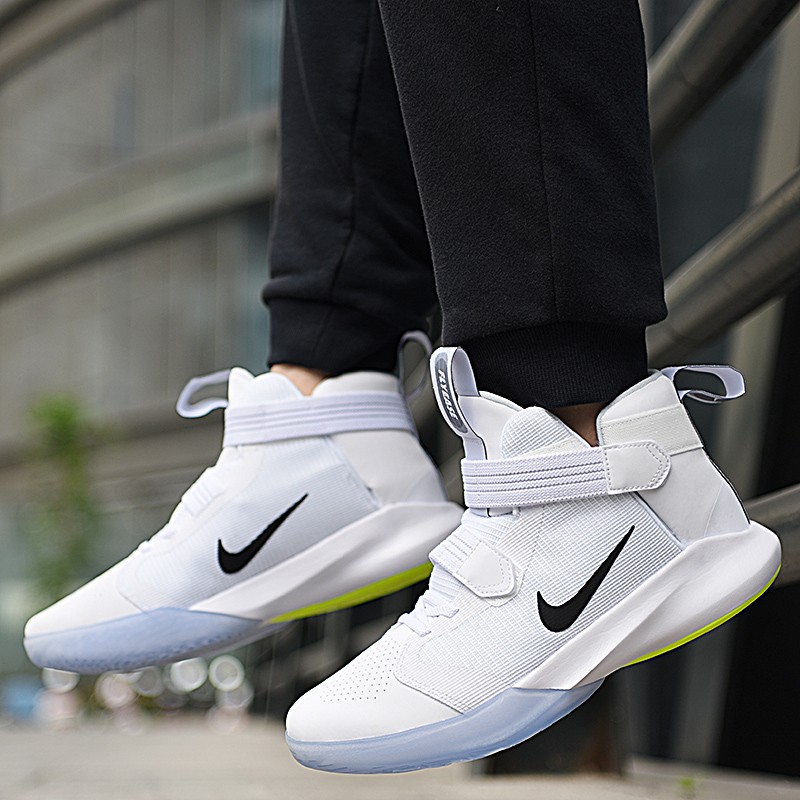 nike耐克 precision 3 flyease 4e 纯白男子实战缓震篮球鞋 bv7741