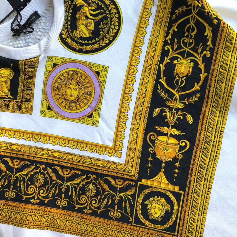 versace范思哲主线卫衣男士经典巴洛克印花bi正品保证印花s码