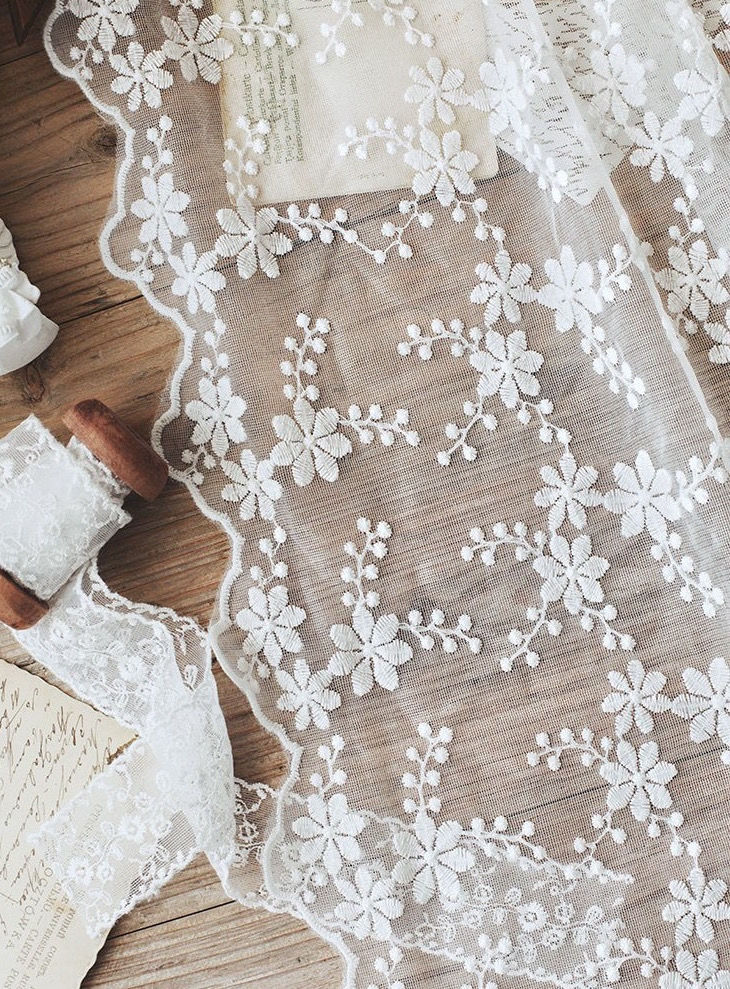 复古网纱镂空野餐布法式白色蕾丝桌布装饰台布盖巾拍照摄影背景布白