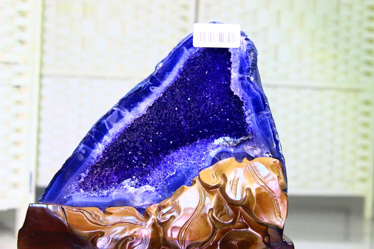 乌拉圭紫晶洞 紫水晶洞摆件 聚宝盆 玛瑙洞 消磁 紫罗兰 h20款 9.