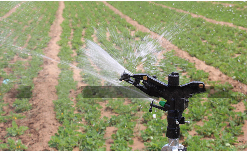 塑料摇臂可调喷头农田园林果园灌溉喷灌喷枪浇水地360度旋转洒水 省之