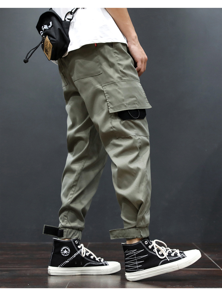 nob精品 休闲裤男 工装裤男潮牌休闲裤男宽松大码直筒束脚裤夏季裤子