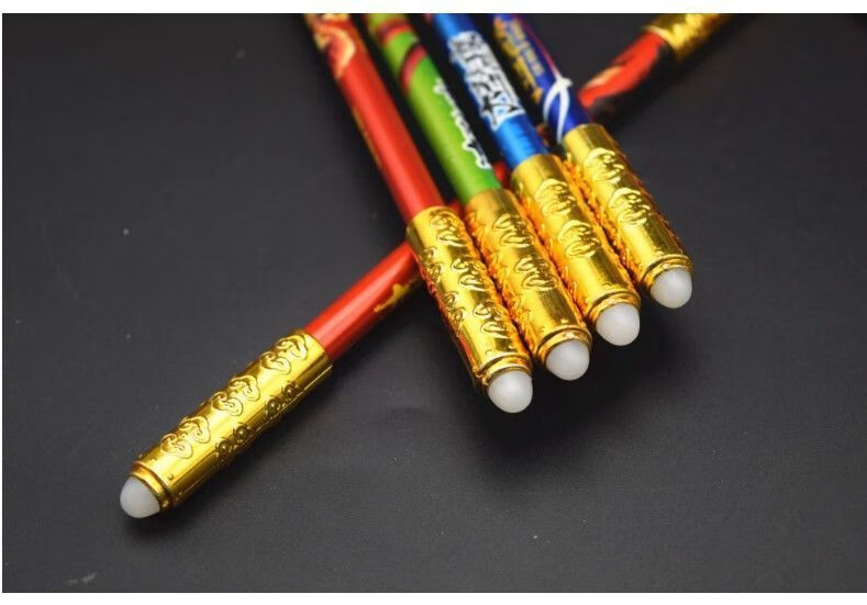 旁洛*【双头可擦】王者荣耀转转笔学生魔易擦可擦笔金箍棒中性笔文具