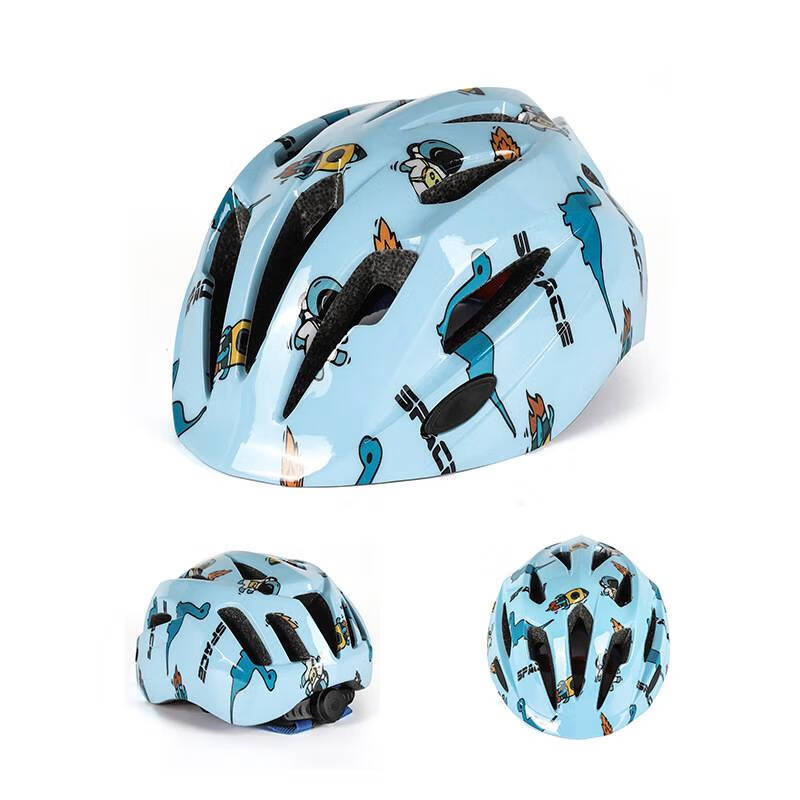 短道速滑头盔 卡通儿童自行车头盔轮滑溜冰安全帽滑板平衡车头盔儿童