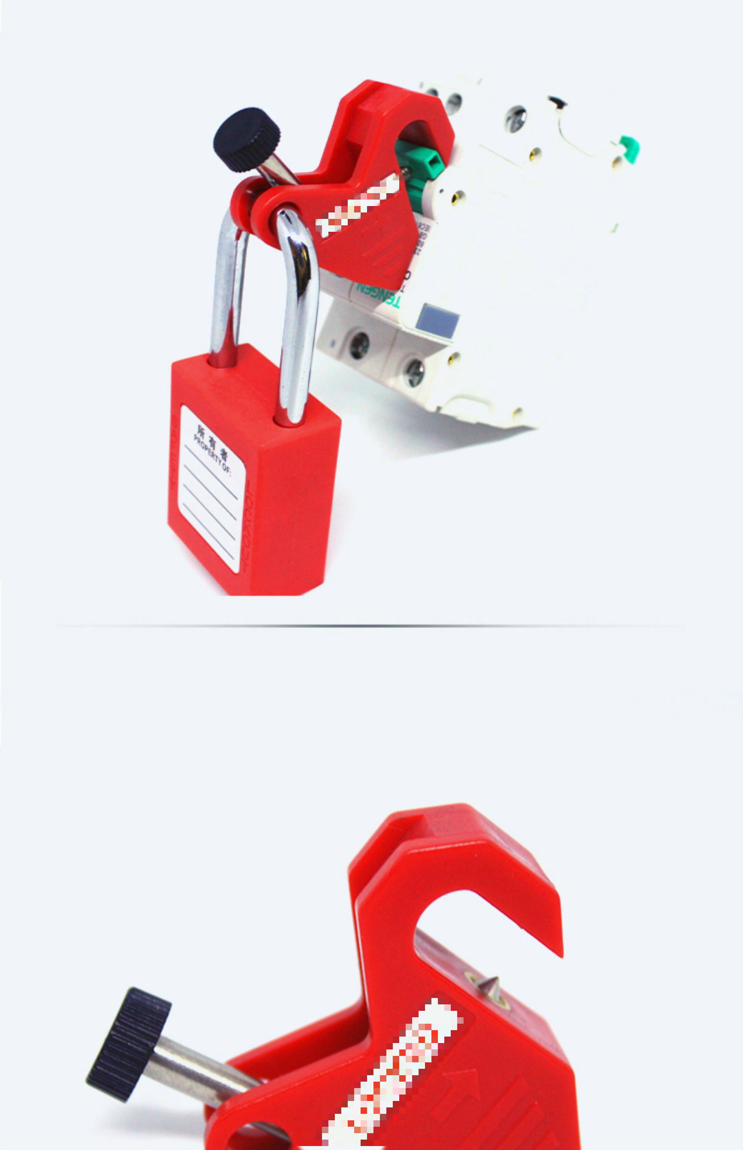 空开锁塑壳微型断路器停工锁扣电闸开关上锁空气开关安全锁具 br-8038