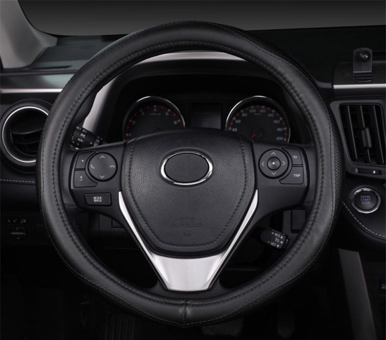 2018款一汽奔腾x80专用方向盘套真皮汽车把套四季通用免手缝防滑耐磨