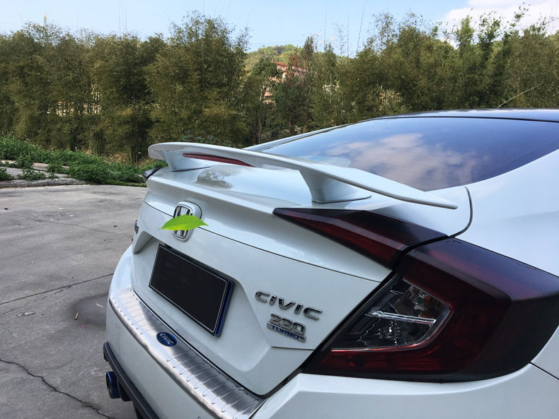 汽车通用尾翼改装免打孔跑车翼飞机翼定风翼三厢车十代思域后扰流毛胚