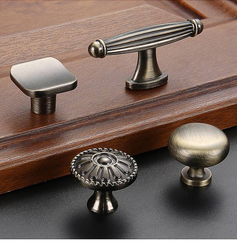 欧式单孔拉手圆纽现代简约床头柜衣柜门酒柜抽屉斗柜圆形拉环把手2040