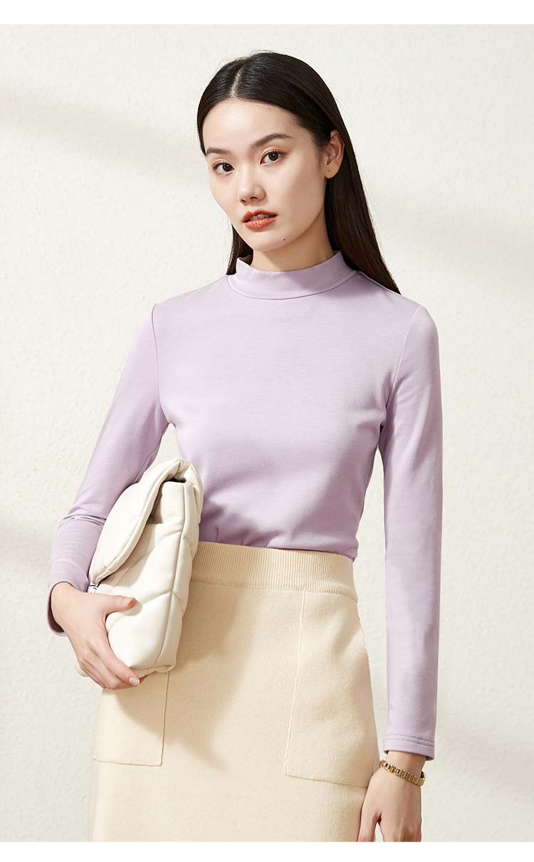 逸阳2022春秋打底衫女高领内搭针织衫秋冬百搭叠穿士上衣潮3712黑色s