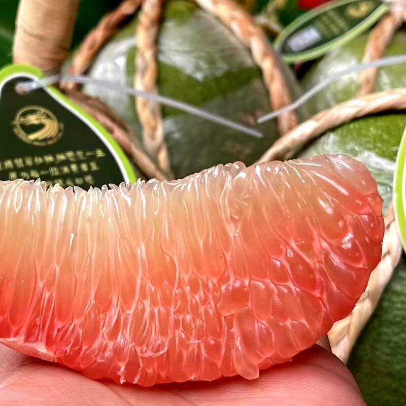 现货泰国翡翠柚麻绳红心柚2颗起进口孕妇水果红肉柚子纯甜无酸口 1250