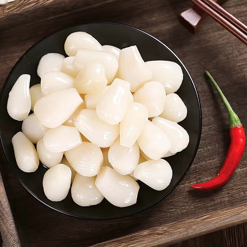 【抖音同款】 甜酸荞头水晶藠头翘头新鲜腌制农家自制酱菜泡菜下饭菜