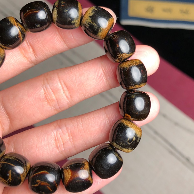 精雕阁海柳文玩天然血柳手串1.