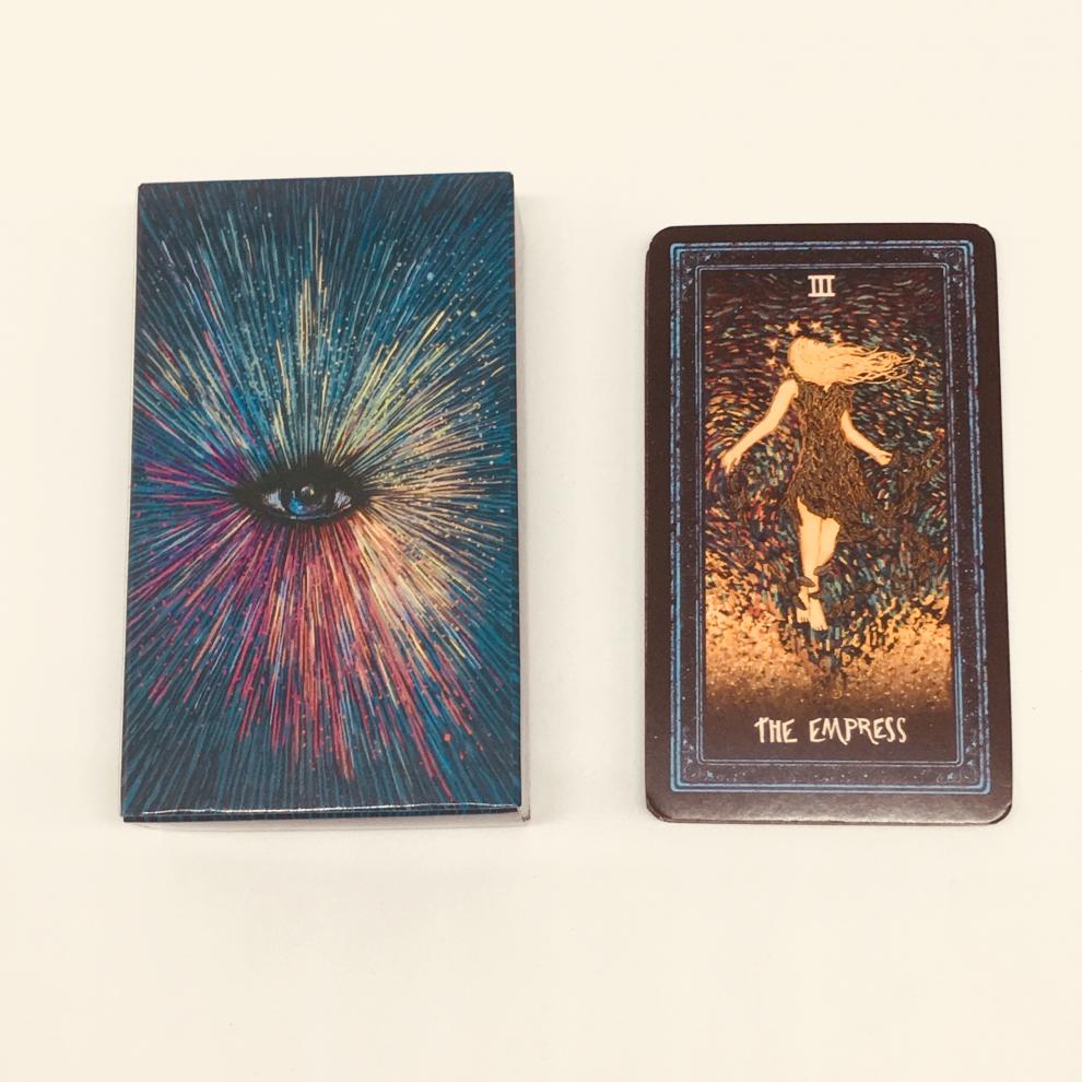棱镜塔罗牌 prisma visions tarot 定制镀银边英文占卜卡牌 棱镜塔罗