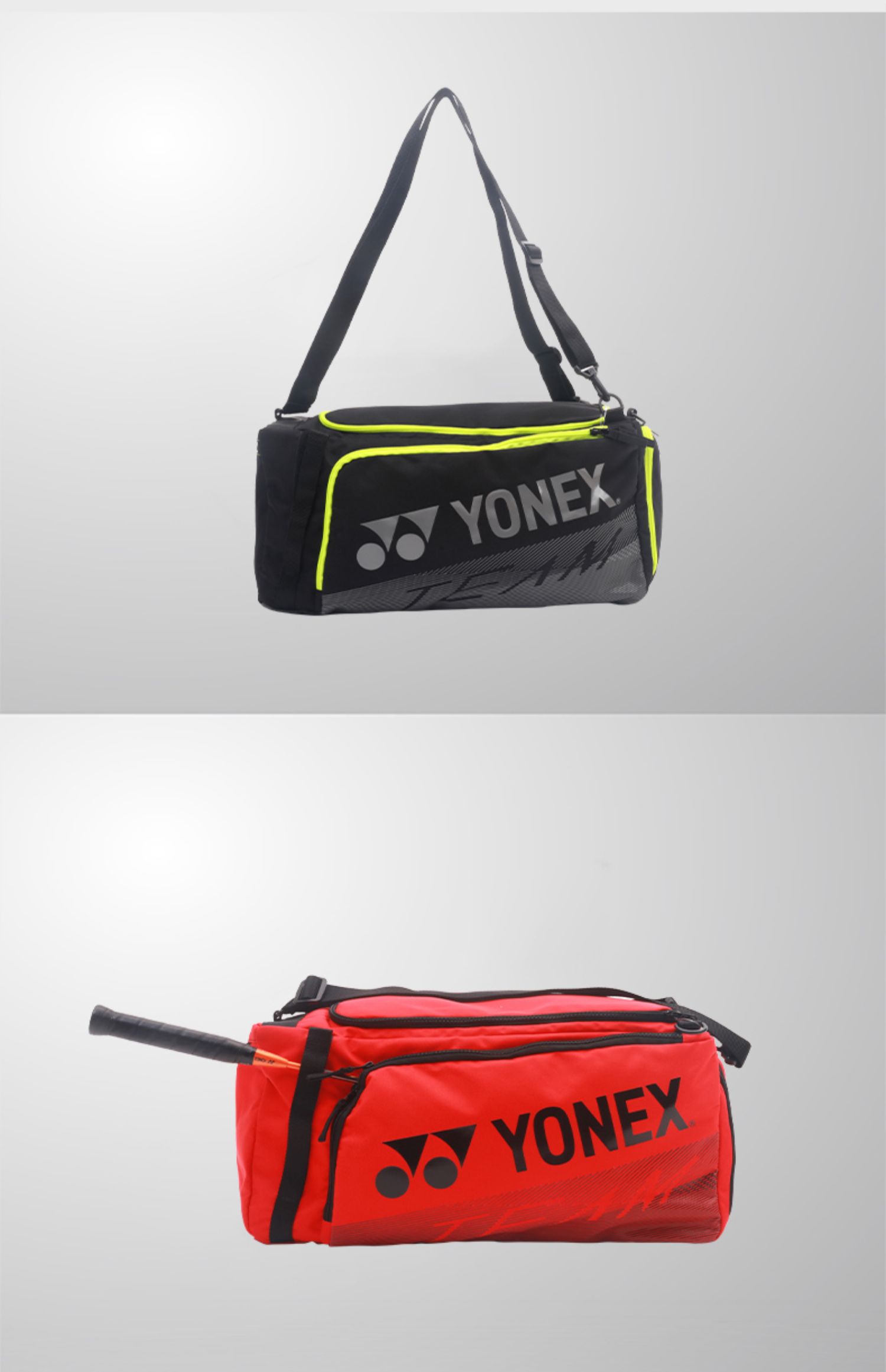 新品yy双肩包 新羽毛球拍包双肩单肩背包yy男3只女6支装网球拍袋 黑色