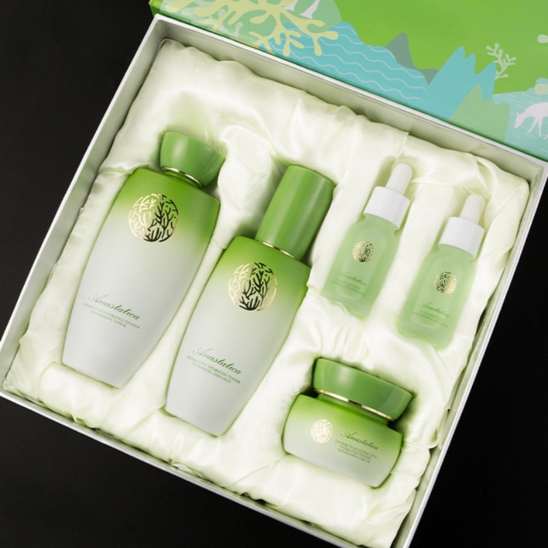 专柜正品香草冰化妆品套装温和净颜卸妆水