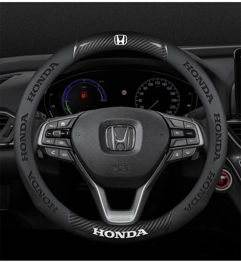 本田方向盘crv思域皓影缤智凌派雅阁u/xrv冠道真皮翻毛皮汽车把套真皮