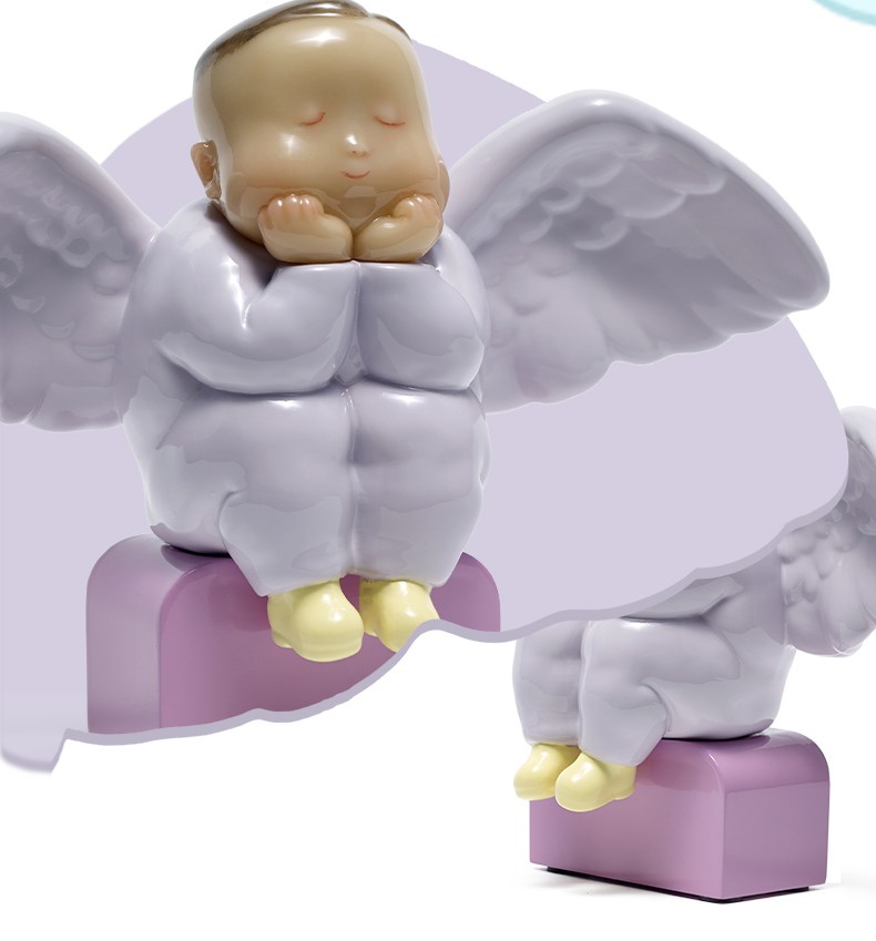 稀奇艺术小小少年天使比比桌面艺术摆件艺术礼物工艺品摆件生日礼物