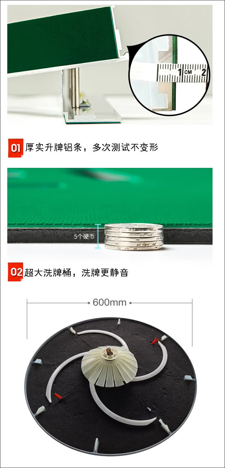 热奥新款国涛麻将机全自动超溥静音两用智能电动折叠家用过山车餐桌机